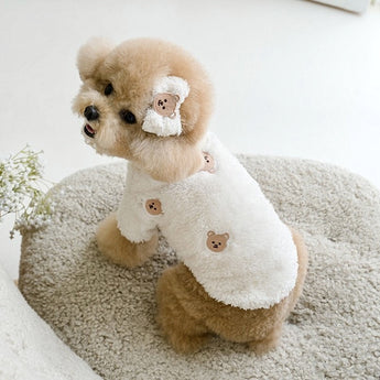 Bear Printed Fleece Soft Dog Cat Sweater | Softosy Pet Boutique