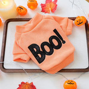 Halloween Boo Letter Printed Dog Cat Hoodie
