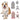 Bone Snowflake Knitted Dog Cat Sweater Scarf Hat