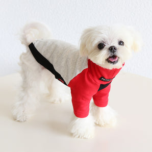 Soft Color Block Two-legged Dog Cat Pullover
