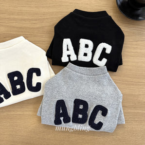 Letter Decor Solid Color Dog Cat Hoodie