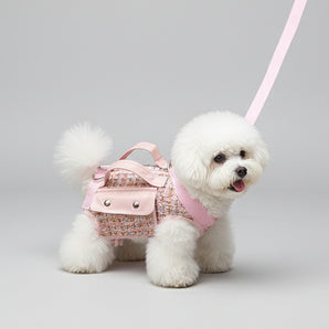 Chic Tweed Dog Harness Sling Carrier Bag