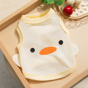 Breathable Duck Pattern Dog Cat Vest