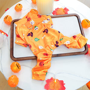 Halloween Skull Pumpkin Four-legged Dog Jumpsuits