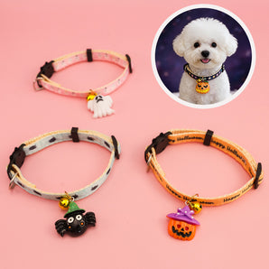 Halloween Bell Detail Adjustable Dog Cat Collar