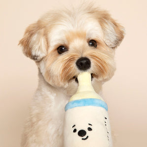 Cute Baby Bottle/Pacifier/Rattle Dog Toy
