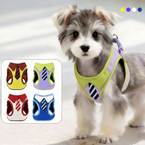 Preppy Tie Dog Harness Leash