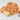 Croissant Pattern Squeaky Dog Toy