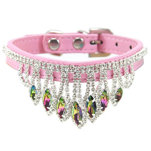 Rhinestone Necklace Dog Cat Collar